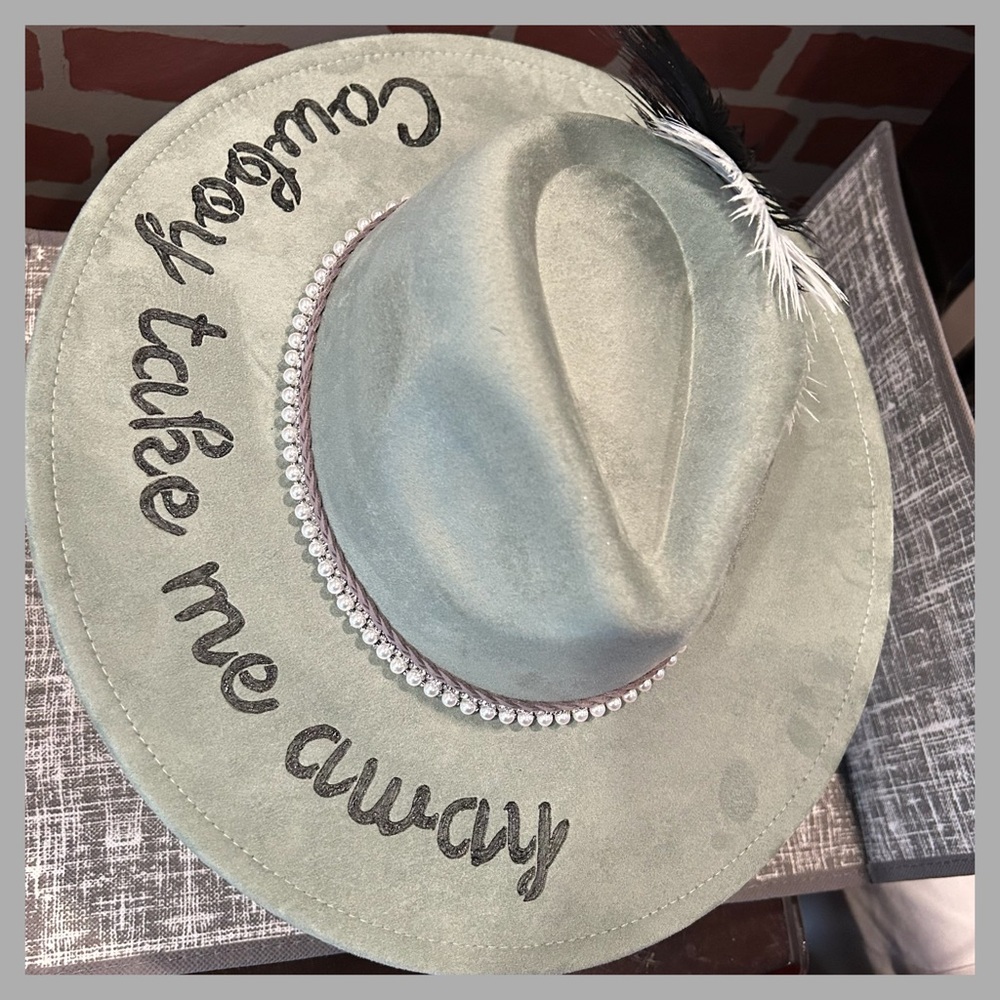 Stylish Gray Women's  Fedora Hat with Embellishments